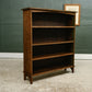 Arts & Crafts Oak Open Window Bookcase with Adjustable Shelves