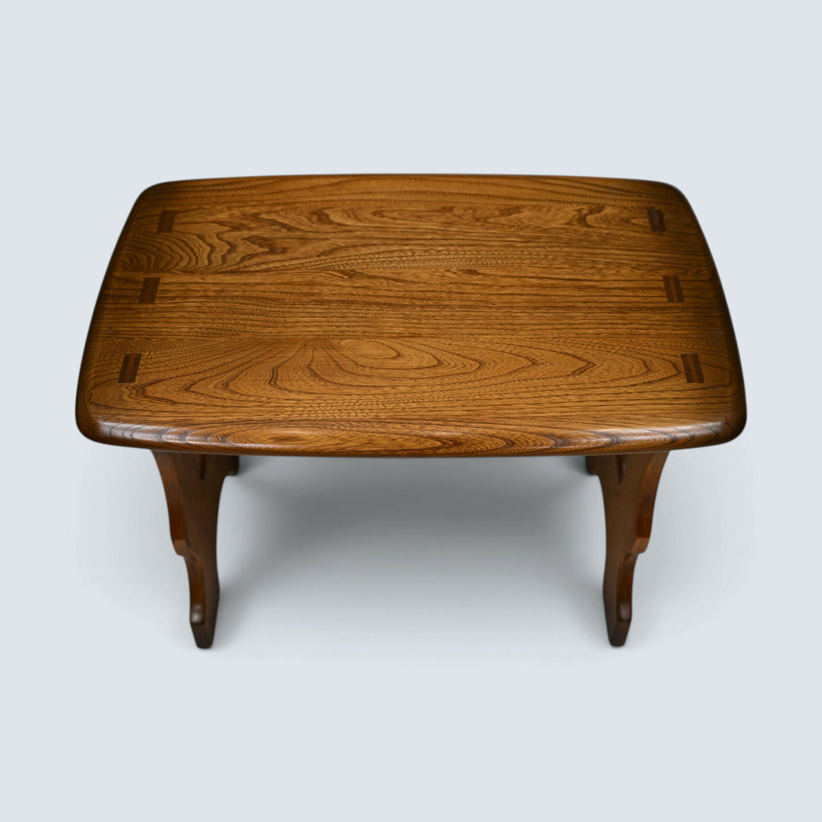 Ercol Nest Of Tables Golden Dawn Finish Vintage Ercol's Badge Elm FREE Delivery*