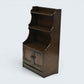Ercol Old Colonial Waterfall Bookcase 2 Shelves Dark Finish FREE UK Delivery