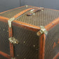 Luxury Antique Wardrobe Trunk by Goyard with Key