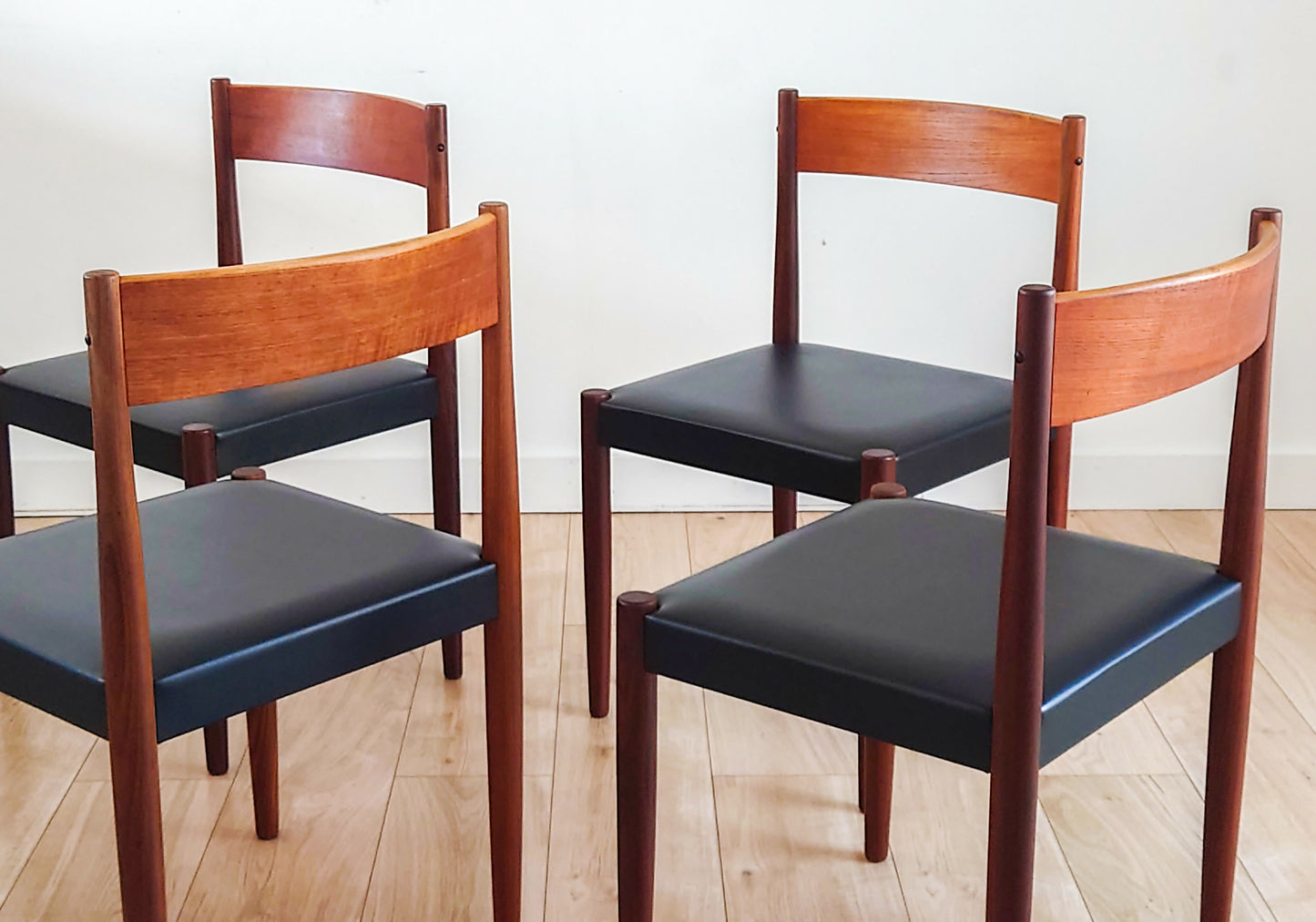 Mid Century Danish Dining Chairs By Poul M Volther For Frem Røjle