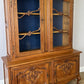 Bookcase Vintage French Louis Oak Glazed Display Cabinet Sideboard LOT 6546