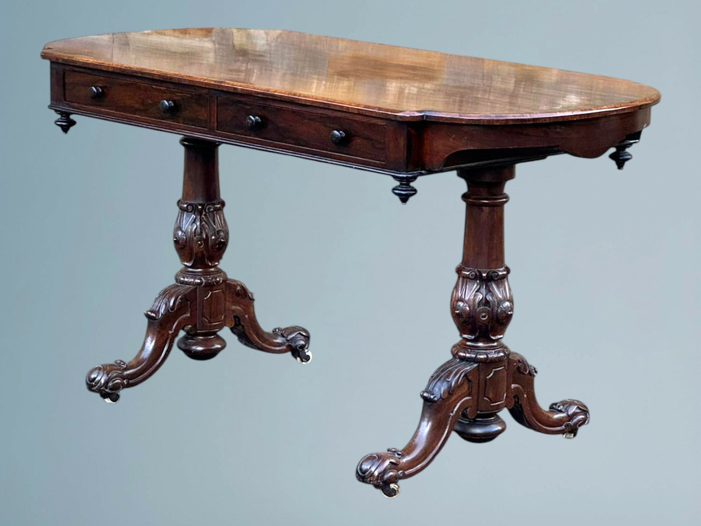 19th Century Victorian Rosewood Writing Table / Centre Table