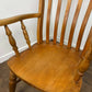 Rustic Beech Slat Back Grandfather Armchair – Country Style