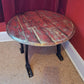 “Ambulance Legs” Whisky Barrel Top Coffee Table
