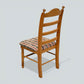 Set Of 6 Dining Chairs Ladder Back Country Beech Padded Seats FREE UK Delivery*