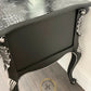 Contemporary Black and Silver French Rococo Dressing Table With Mirror