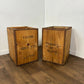 Pair of Vintage Kenyan Tea Export Crates / Wooden Boxes