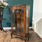 Vintage Mahogany Bow Front Display Cabinetb