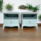 Stag Bedside Tables Pair - Baby Blue