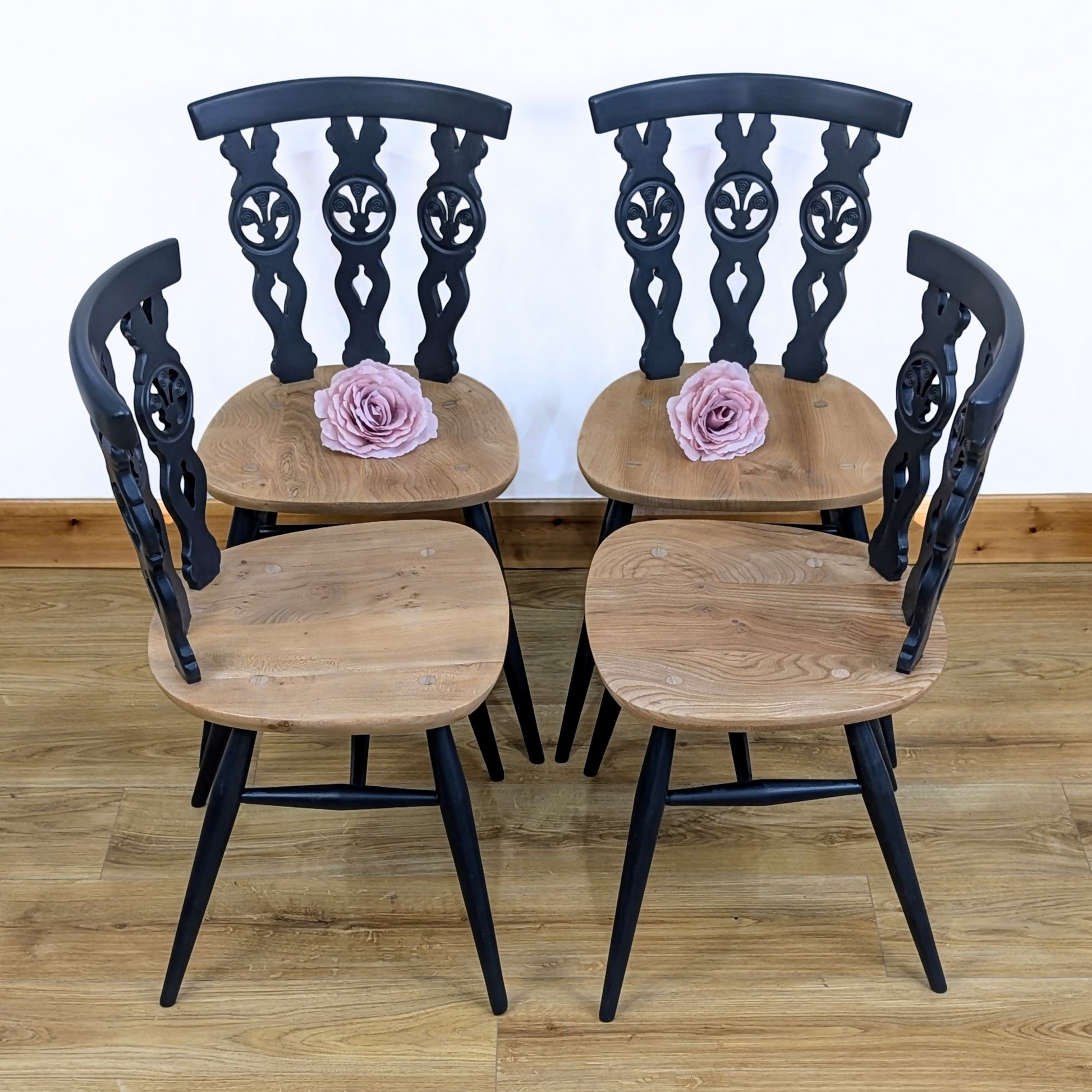 Ercol table & chairs - chairs only 1