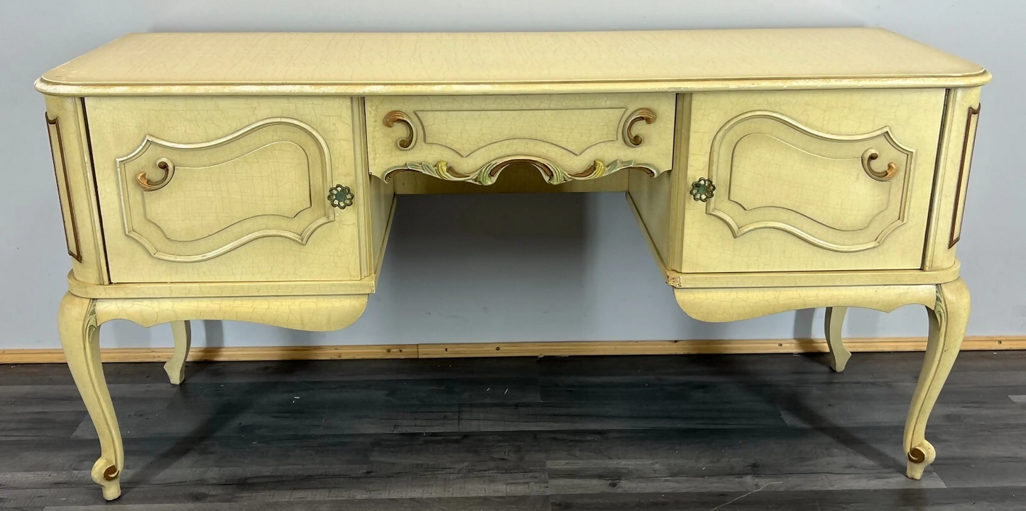 Sideboard Vintage French Louis XIV Shabby Chic Commode Carved Cabinet LOT 3106