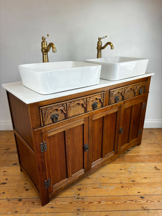Vintage Vanity Unit Made to Order Bathroom Vanity Unit Custom Made Bathroom Furniture Antique Vintage Bathroom Washstand Basin Unit