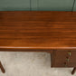 Vintage Home Office Desk with Drawers - Mahogany Finish