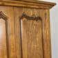 Wardrobe Vintage French Style Oak Five Door Carved Armoire Cabinet LOT 6111