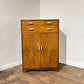 Vintage Walnut Tallboy Cabinet