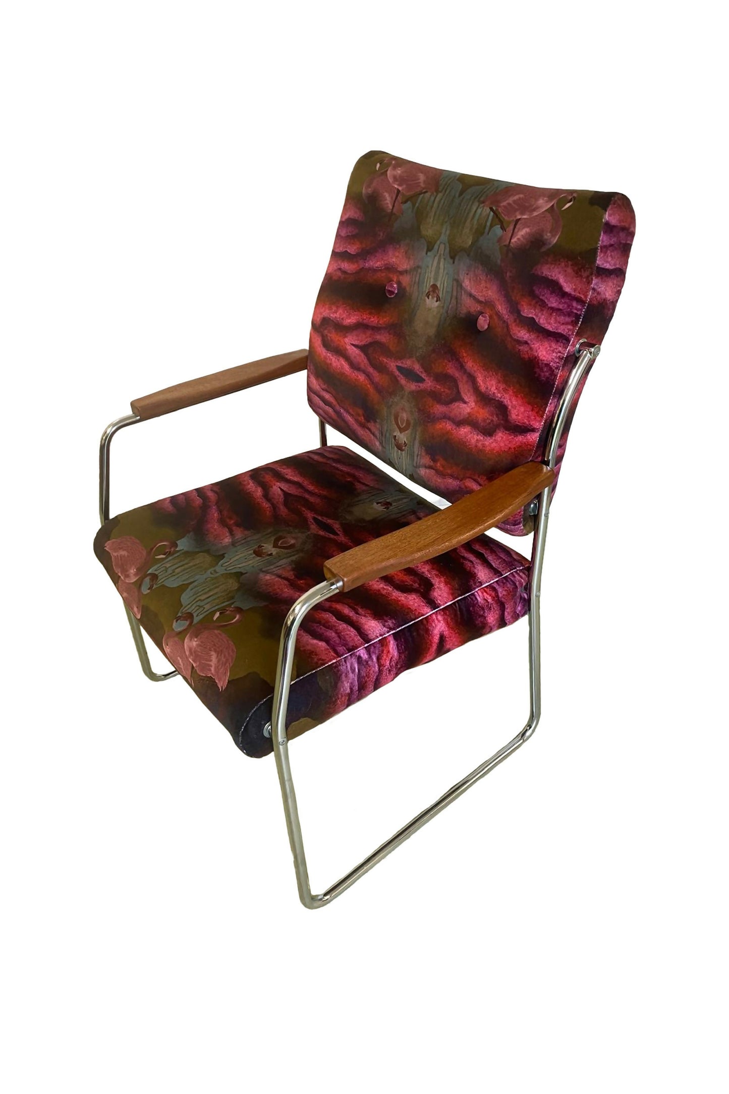 Mid Century Gorgeous Bespoke Velvet Chair