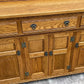 A WOOD BROTHERS OLD CHARM VINTAGE CARVED OAK SIDEBOARD / DRESSER BASE.