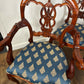 Set of Six Reproduction French Style Mahogany Dining Chairs