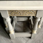 Oak Nest Of Tables | Hand Painted Side Tables Set | Solid Wood Living Room Furniture | Modern Traditional Nesting Tables