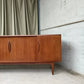 Vintage Mid Century Danish Large Teak Sideboard Drinks Cabinet