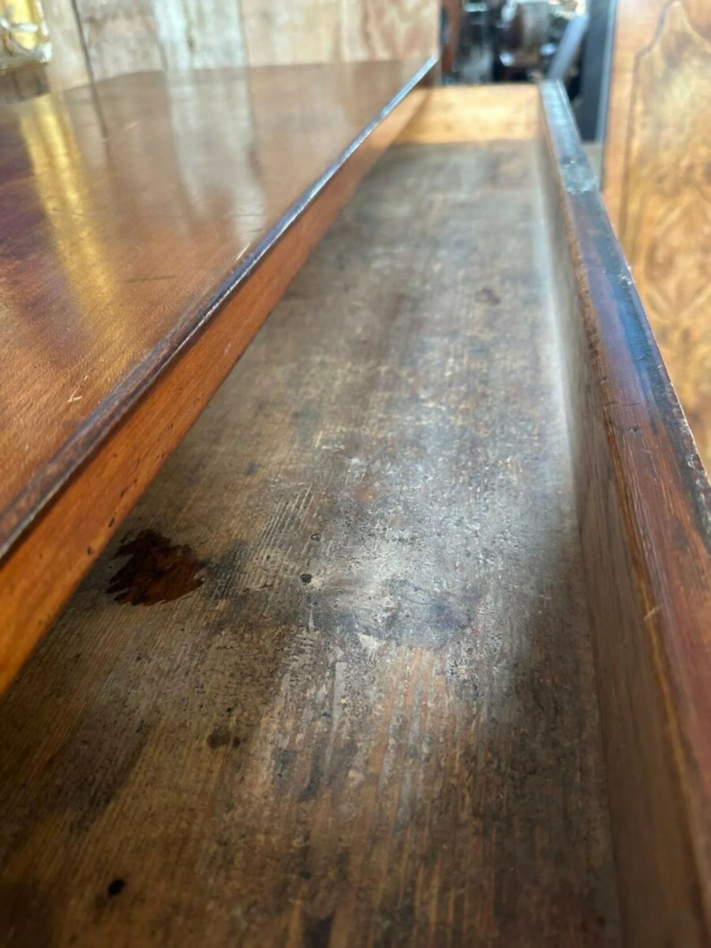 Vintage French Walnut Second Empire Secretaire A Abattant, C1890