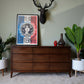 Nine Drawer Vintage Chest In Figured Walnut – Canada, C. 1960s