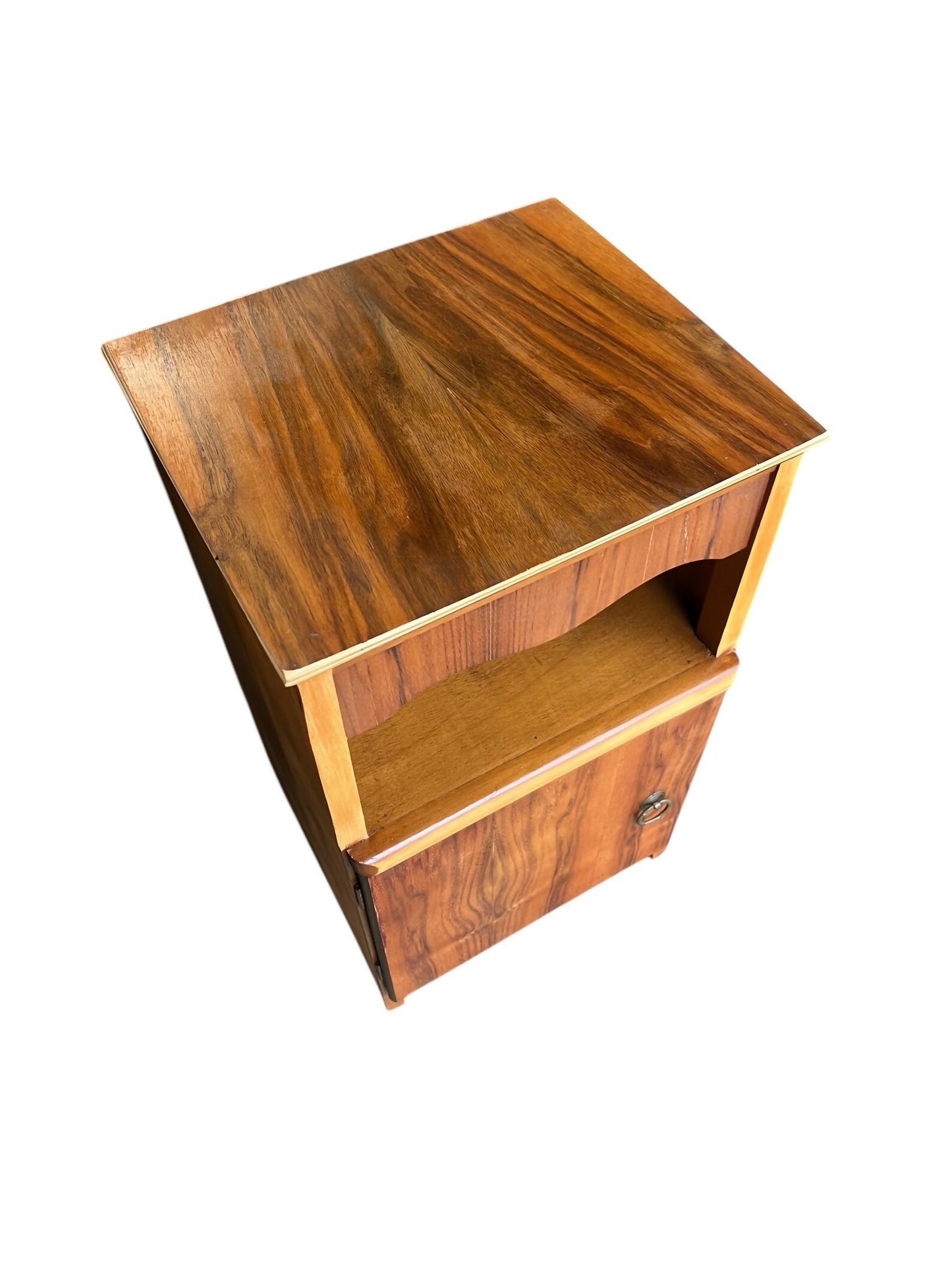 Vintage Walnut bedside cupboard side table