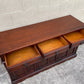 A WOOD BROTHERS OLD CHARM TUDOR BROWN CARVED OAK SIDEBOARD / DRESSER BASE / CUPBOARD / CABINET.