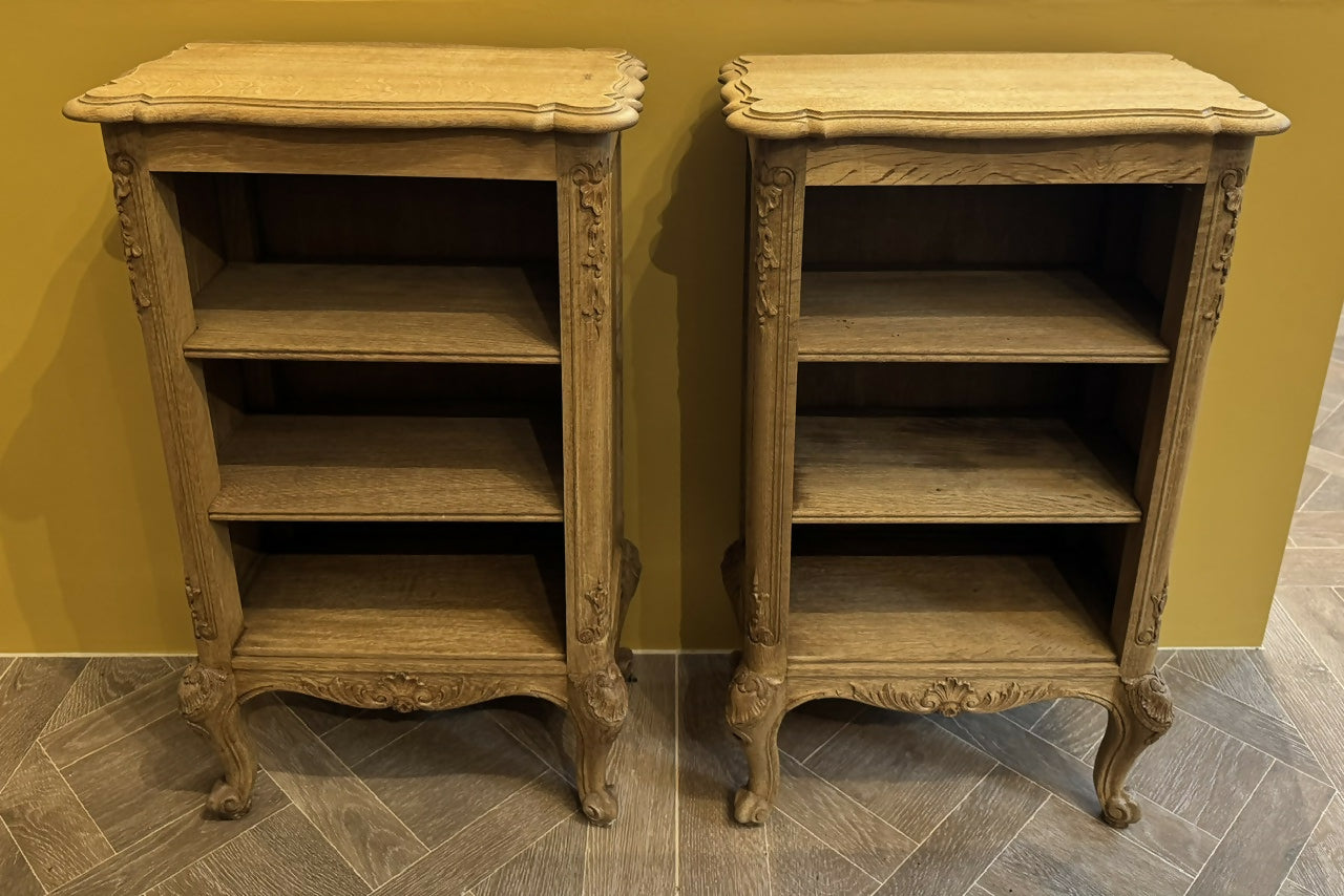 Pretty Pair French Oak Shelves