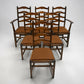 6 Ercol Dining Chairs 1970s Ladderback Drop On Seats Blue Label FREE UK Delivery