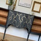 Vintage dark grey & gold leaf sideboard