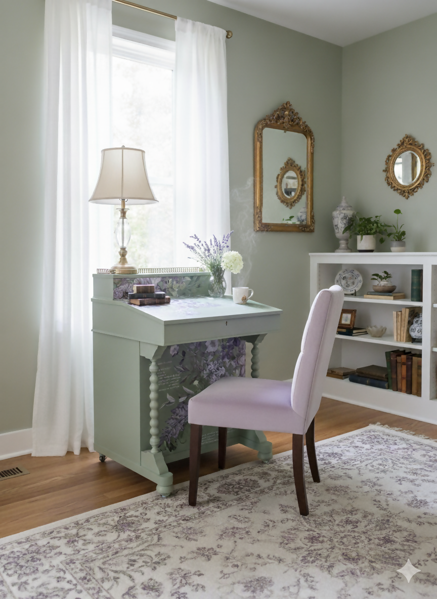Restyled Davenport Desk/Dressing Table
