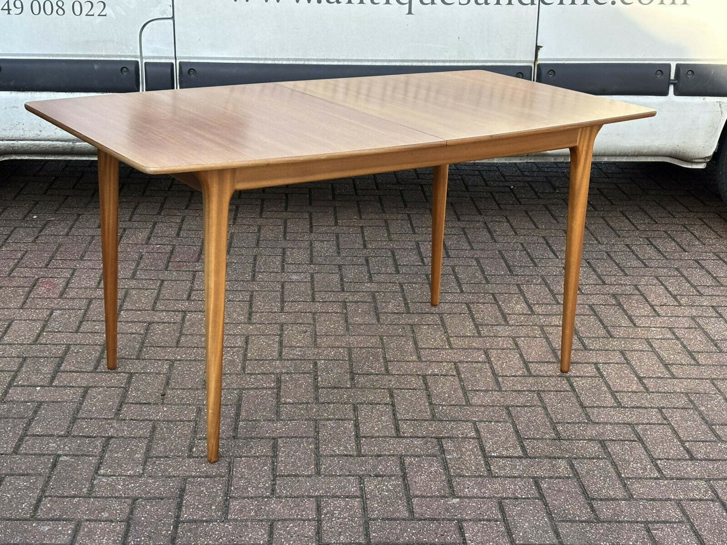 Mid Century McIntosh Teak Extending Dining Table & 4 Chairs