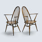 2 Ercol Carver Quaker Dining Chairs Traditional Finish FREE UK Delivery*