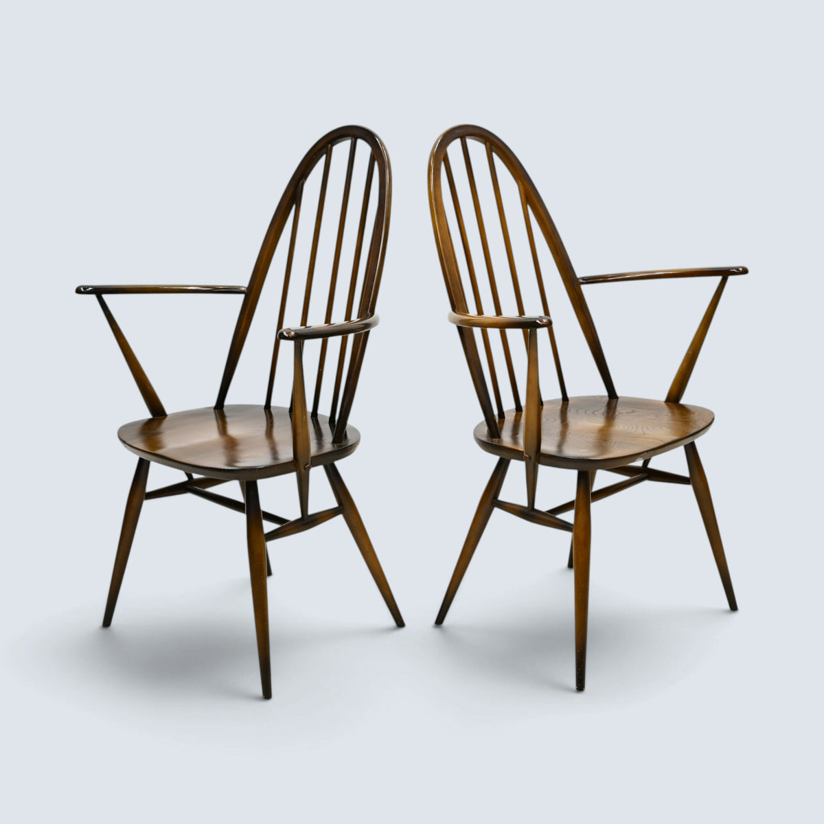 2 Ercol Carver Quaker Dining Chairs Traditional Finish FREE UK Delivery*