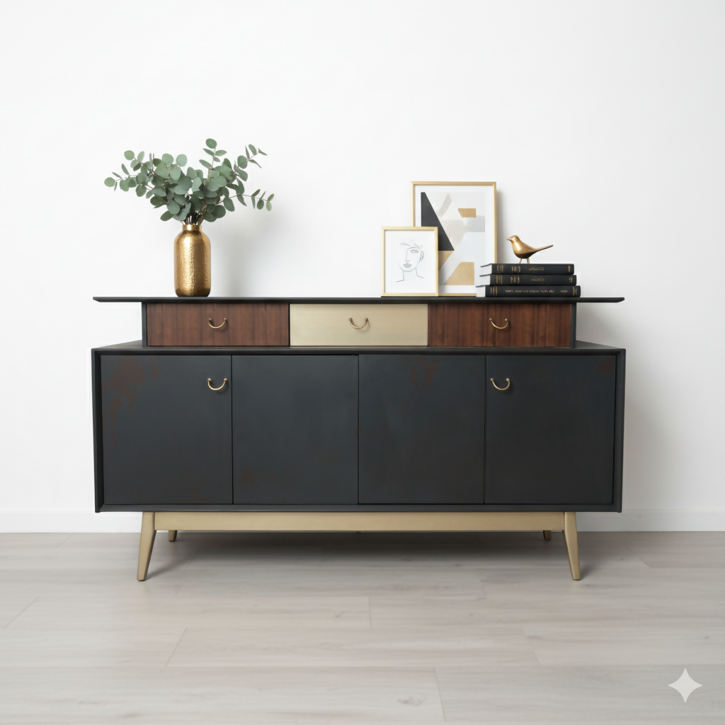 G plan grey sideboard,
