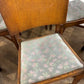 Vintage Oak Set Of Six Dining Chairs