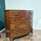 19th Century String Inlaid Bow Fronted Mahogany Chest Of Drawers