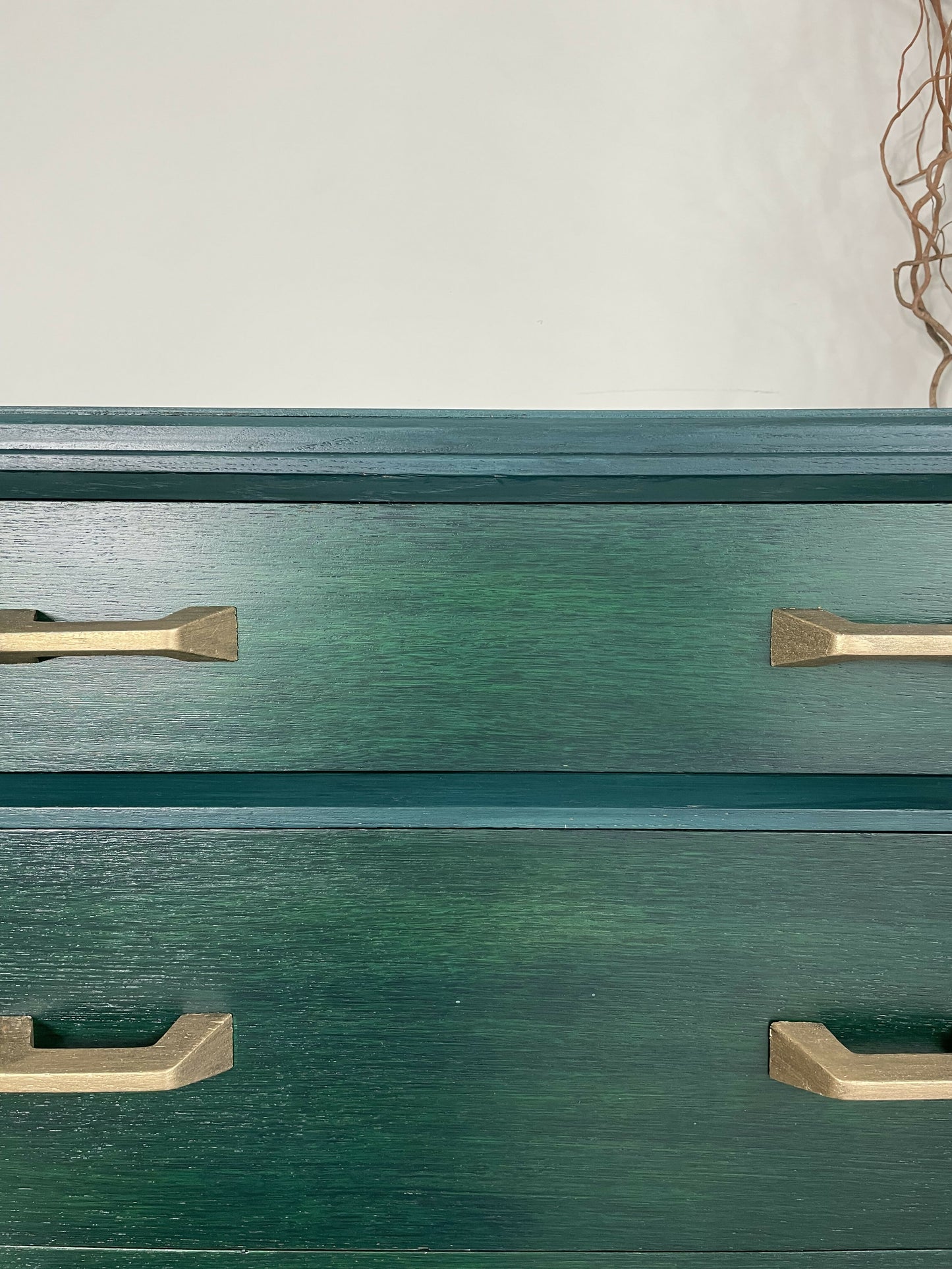 Mid Century Chest Of Drawers, Green and Teal