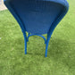 Lloyd loom dining/ accent chairs. Different colours. Different fabric. Choose the combination