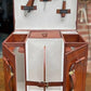 Quality Hand Crafted Vintage Style Leather Campaign Portable Drinks Picnic Bar