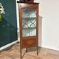 Edwardian Mahogany Inlaid Corner Display Cabinet99