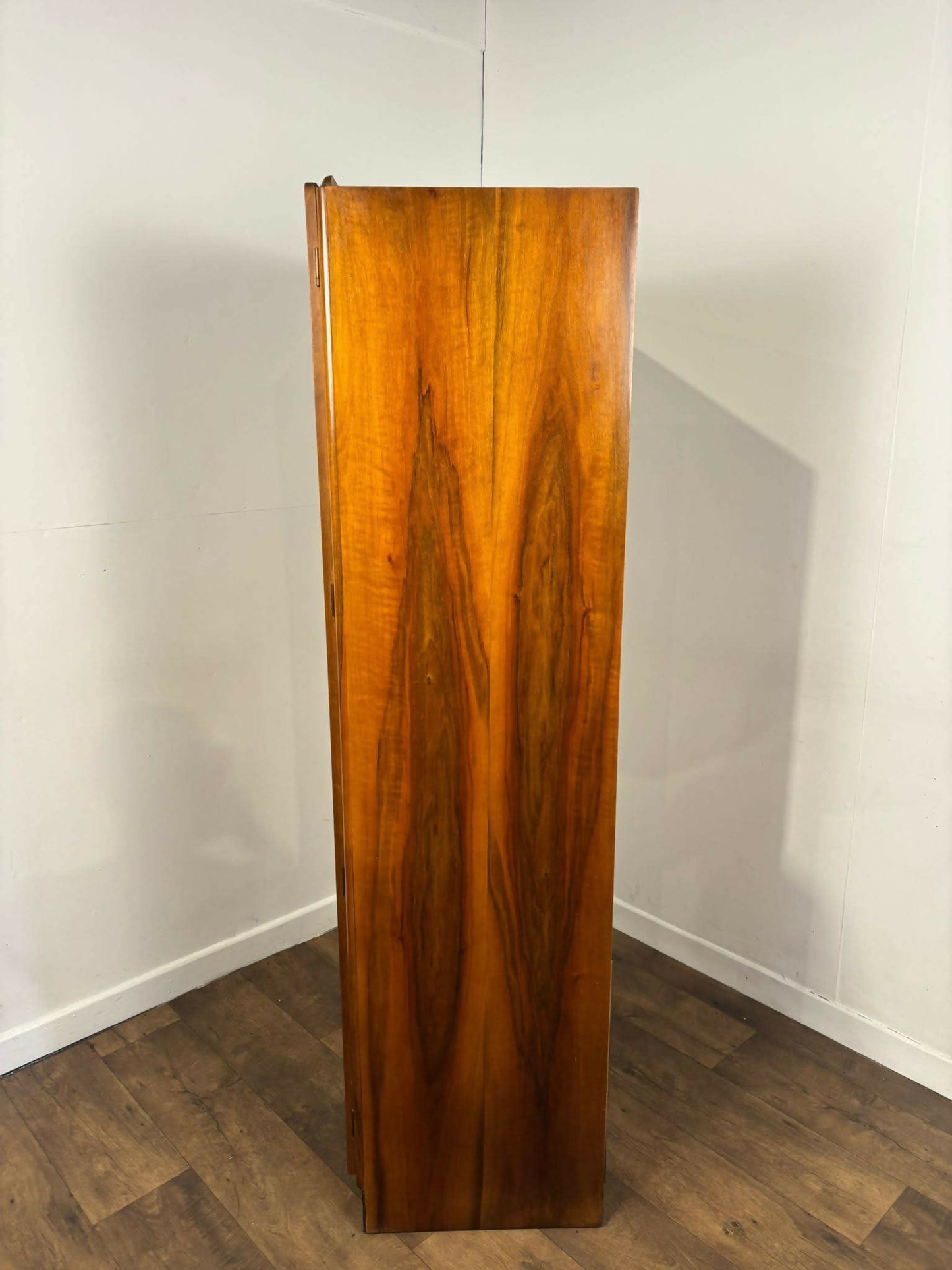 1950's Vintage Walnut Gents Wardrobe