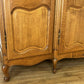 Wardrobe Vintage French Louis XVI Style Oak Four Door Carved Armoire LOT 6398