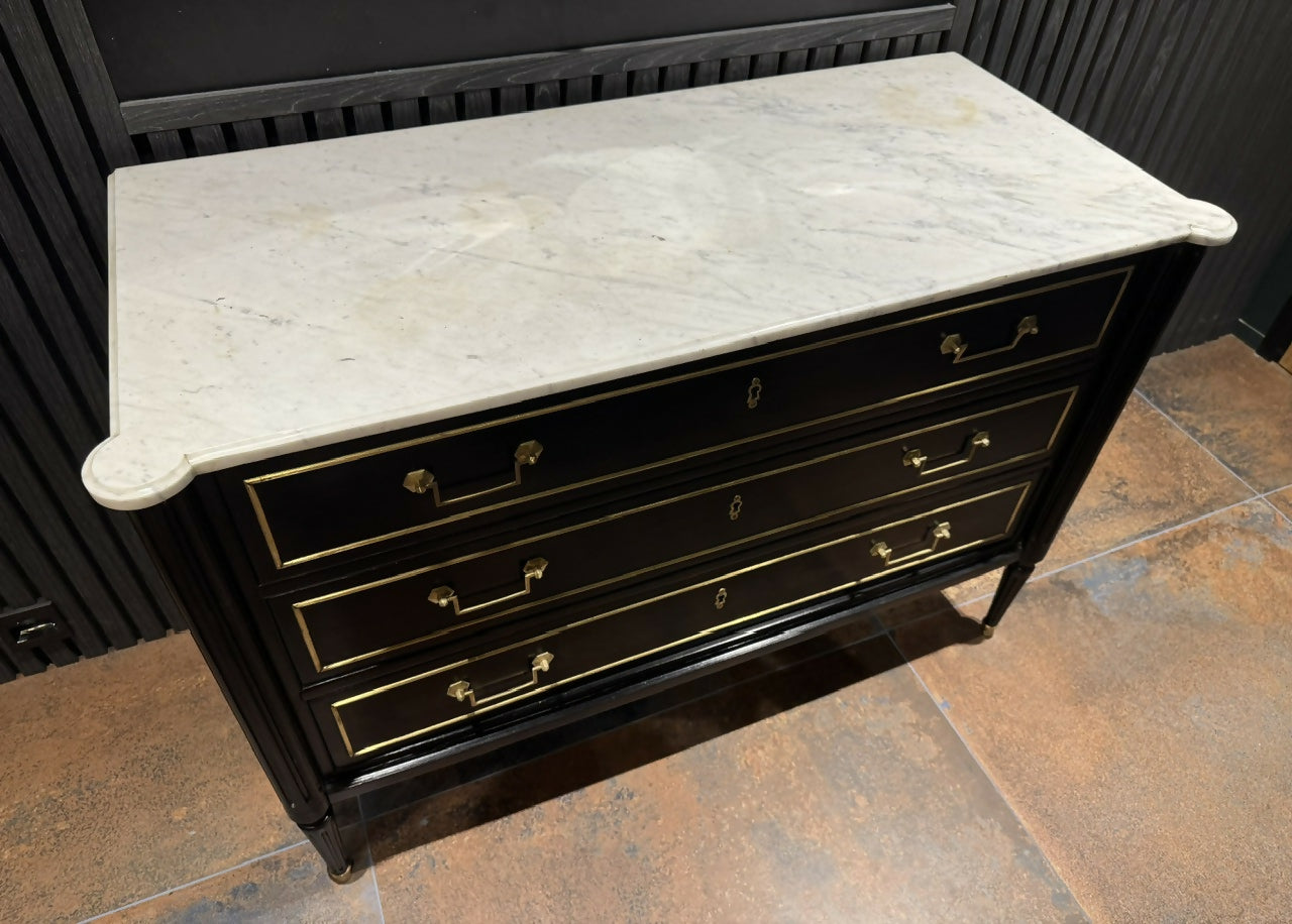 18th Century French Ebonised Louis XVI Commode