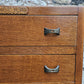 Vintage Oak Tallboy Chest of Drawers: Antique Cabinet with Detailing Five Drawer
