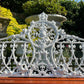 Coalbrookdale Style White Vintage Ornate Garden Bench