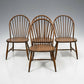 4 Ercol Dining Chairs Windsor Bow Back Vintage Retro Seating FREE UK Delivery