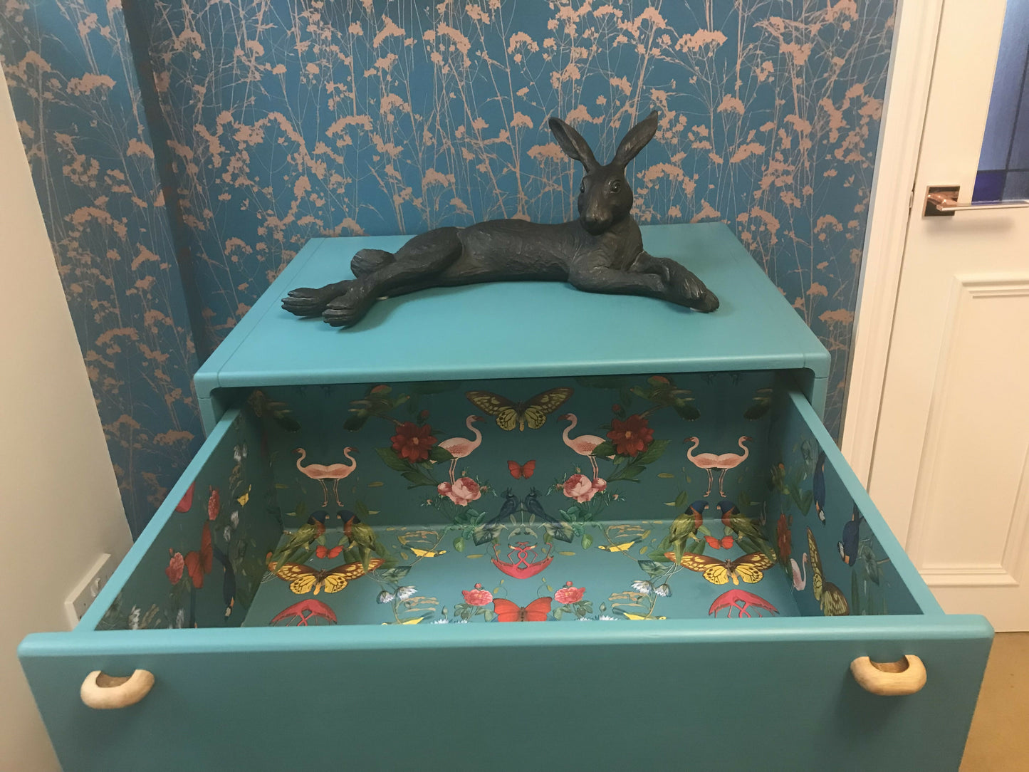 Hand Painted Two Drawer Chest of Drawers